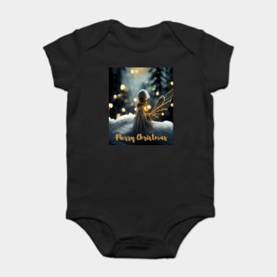 Christmas Fairy - Angelic Hero in Winter Time Baby Bodysuit